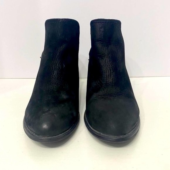 Steve Madden Adelphie Womens Ankle Boots size 6.5M Black Distressed Leather - Picture 4 of 10